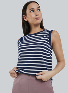 FIG Newport Sleeveless Stripe Top