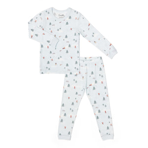 Coccoli Winter Scene Modal PJs Light Blue