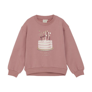 Minymo Birthday Cake Sweatshirt Dusty Rose