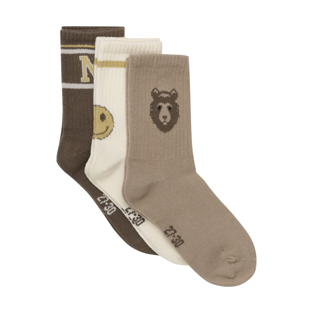 Minymo 3-Pack Socks Canteen MIx