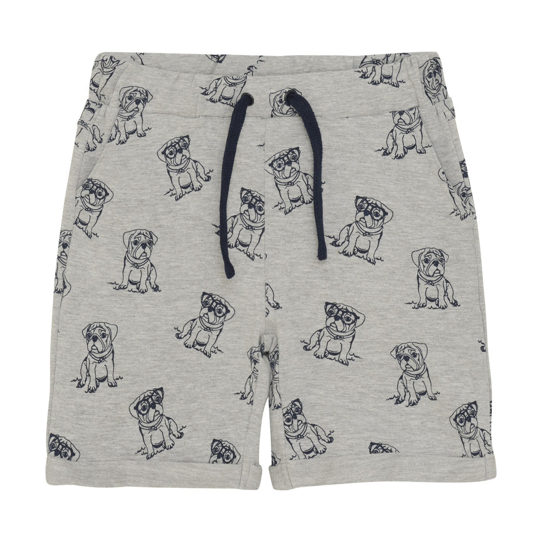 Minymo Pug Print Sweat Shorts