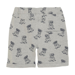 Minymo Pug Print Sweat Shorts