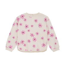 Load image into Gallery viewer, Minymo Pink Daisy Waffle Sweatshirt
