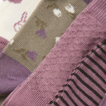 Load image into Gallery viewer, Minymo Pattern Socks 5-Pack Orchid Mix

