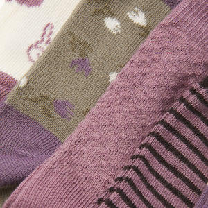 Minymo Pattern Socks 5-Pack Orchid Mix