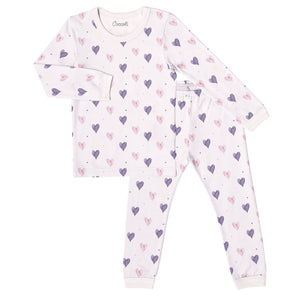 Coccoli Heart Print Modal PJs