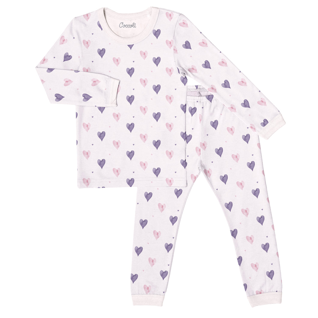Coccoli Heart Print Modal PJs