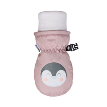 Load image into Gallery viewer, Kombi Baby Animal Penguin Infant Foldable Cuff Mitt Pale Mauve
