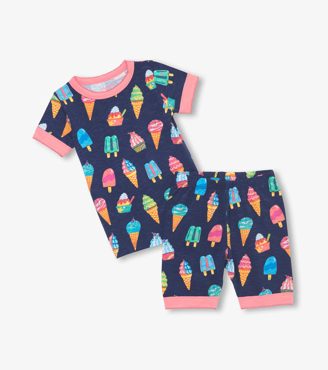 Hatley Ice Cream Treats Stretch Cotton Summer Pyjamas