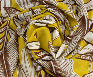 Echo Happy Golden Palm Scarf Citron