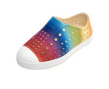 Load image into Gallery viewer, Native Jefferson Print Kids Shoes Rainbow Gradient
