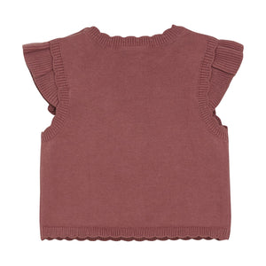 Minymo Bunny Baby Vest Rose
