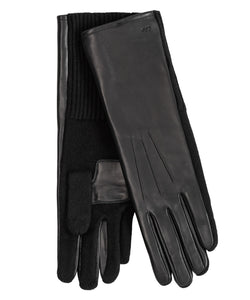 Echo Long Leather Knit Combo Glove