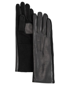 Echo Long Leather Knit Combo Glove