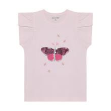Load image into Gallery viewer, Minymo Sequin Butterfly Tee
