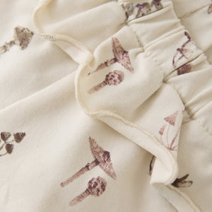 Minymo Mushroom and Bunny Print Onesie and Pants
