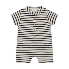 Load image into Gallery viewer, Minymo Stripe Baby Shortie Playsuit
