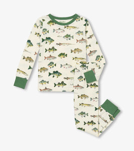 Hatley Real Fish Stretch Cotton Pyjamas