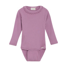 Load image into Gallery viewer, Minymo Baby Onesie and Print Jogger Orchid
