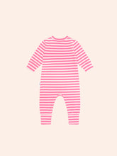 Load image into Gallery viewer, Huxbaby Stripe Playsuit Berry
