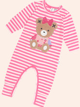 Load image into Gallery viewer, Huxbaby Stripe Playsuit Berry
