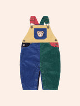 Load image into Gallery viewer, Huxbaby Colour Block Cord Overalls Brights
