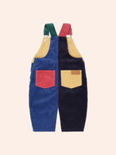Load image into Gallery viewer, Huxbaby Colour Block Cord Overalls Brights
