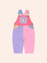 Load image into Gallery viewer, Huxbaby Colour Block Cord Overalls Pastels
