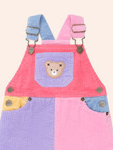 Load image into Gallery viewer, Huxbaby Colour Block Cord Overalls Pastels
