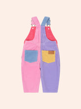 Load image into Gallery viewer, Huxbaby Colour Block Cord Overalls Pastels
