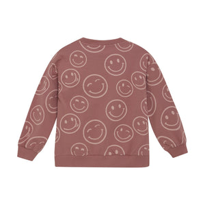 Minymo Happy Face Sweatshirt Rose