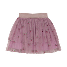 Load image into Gallery viewer, Minymo Berry Print Mesh Skirt Orchid

