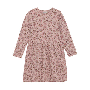 Minymo Berry Sprig Print Dress Rose