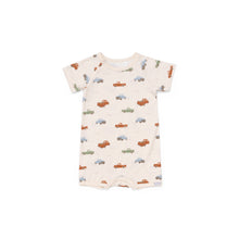 Load image into Gallery viewer, Coccoli Truck Print Modal Shortie Playsuit
