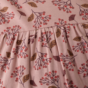 Minymo Berry Sprig Print Dress Rose