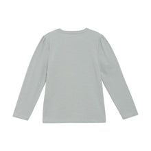 Load image into Gallery viewer, Minymo Flower and Glitter Tee Soft Sage
