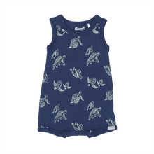 Load image into Gallery viewer, Coccoli Turtles Cotton Modal Shortie Playsuit
