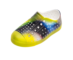 Native Jefferson Print Kids Shoes Space Blur