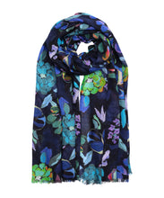 Load image into Gallery viewer, Echo Happy Floral Wrap Navy
