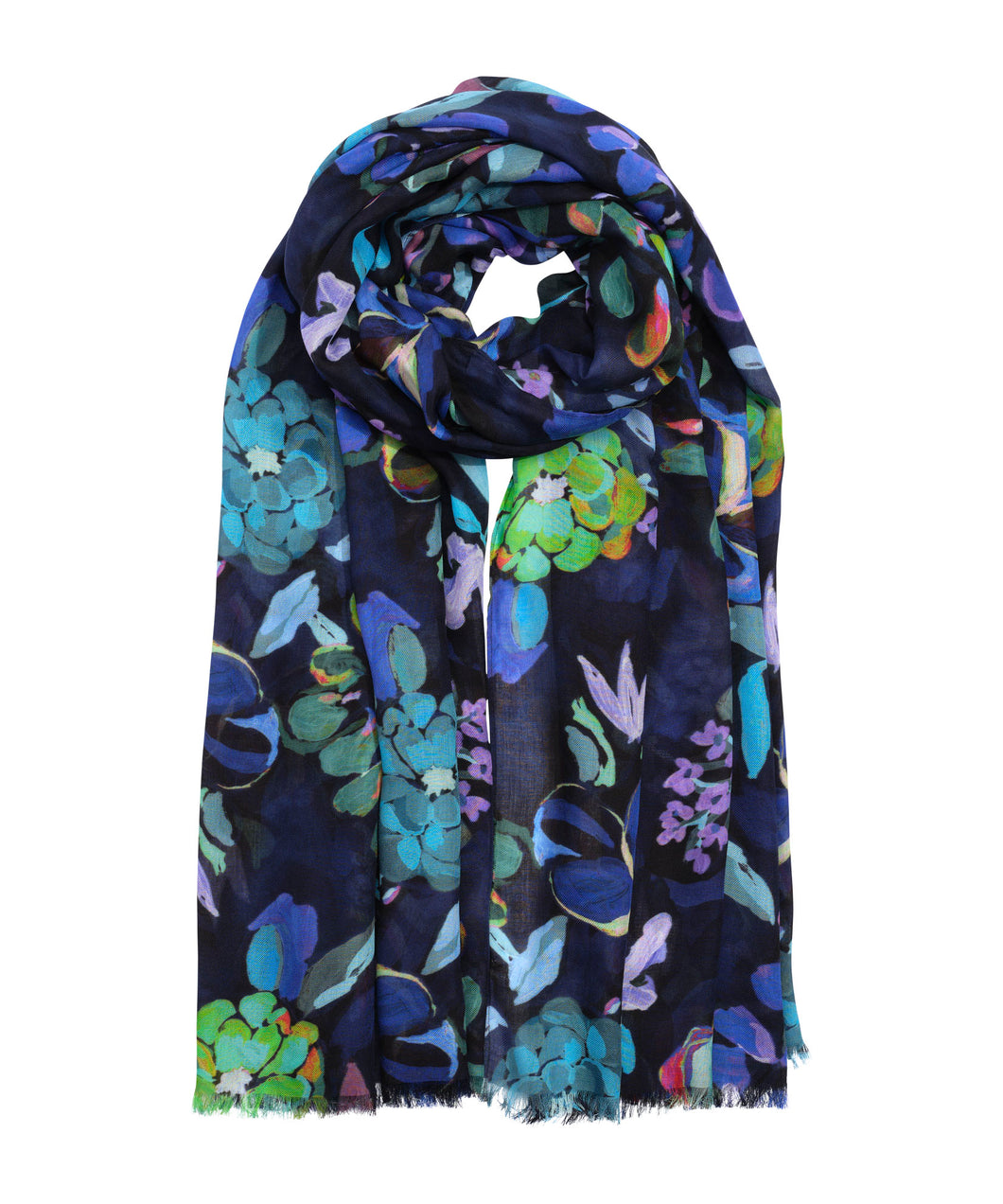 Echo Happy Floral Wrap Navy