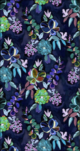 Echo Happy Floral Wrap Navy