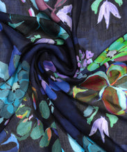 Load image into Gallery viewer, Echo Happy Floral Wrap Navy
