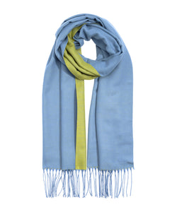 Echo Double Face Scarf Blue Glacier