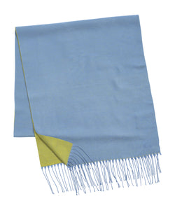 Echo Double Face Scarf Blue Glacier