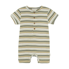 Load image into Gallery viewer, Minymo Stripe Yarn Dye Rib Shortie Playsuit
