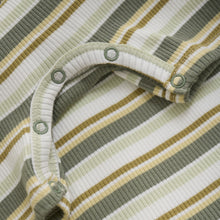 Load image into Gallery viewer, Minymo Stripe Yarn Dye Rib Shortie Playsuit
