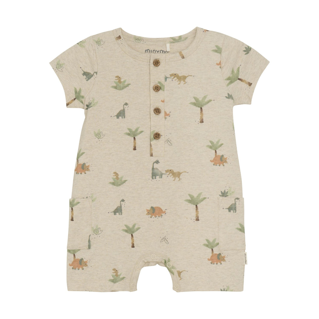 Minymo Dino Print Shortie Playsuit