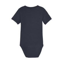 Load image into Gallery viewer, Minymo Baby Onesie and Stripe Overall Navy
