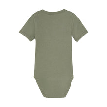 Load image into Gallery viewer, Minymo Baby Onesie and Stripe Overall Sage
