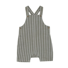 Load image into Gallery viewer, Minymo Baby Onesie and Stripe Overall Sage
